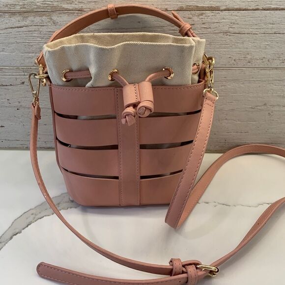 Madison West Vegan Leather Nesting Purse Pink - Picture 1 of 15